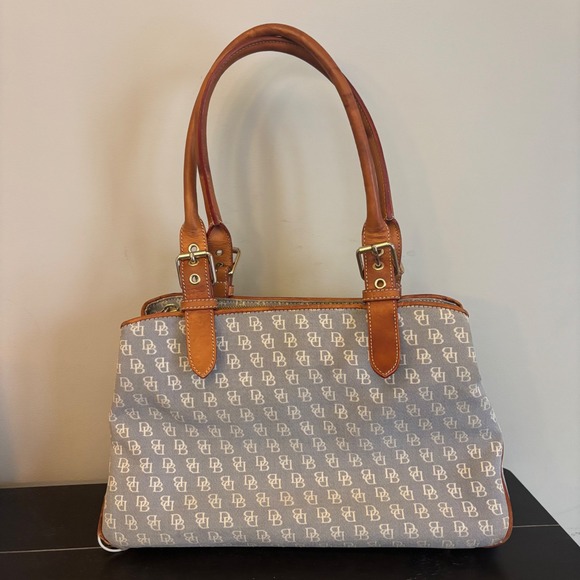 Dooney and Bourke Satchel Signature Print Bag - Picture 1 of 16